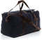 SID & VAIN große XL Reisetasche echt Leder - Sporttasche groß Chase XXL - Weekender Handgepäck mit Schultergurt - Ledertasche Herren und Damen blau handgefertigt