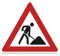 Verkehrsschild Baustelle VZ 123 - Seitenlänge: 63,0 cm - Material: Aluminium, retroreflektierend - STVO geeignet - SafetyMarking