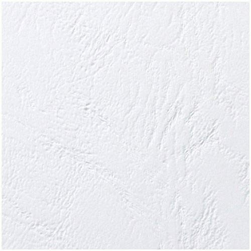 GBC LeatherGrain Leder Korn Abdeckplatten, A4 (250g / m2, weiß, 100 Stück)