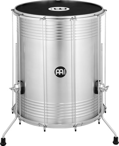 Meinl Percussion Traditional Aluminum Surdo, Silber (SU20-L) | 10 Spannschrauben, Höhenverstellbare Füße, Durchmesser 20 Zoll, Höhe 24 Zoll, Aluminium