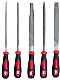 5 Feilen Schlüsselfeilen 200 mm Raspel Werkstattfeilen Uhrmacherfeilen Feilensatz