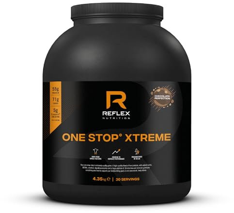 Reflex Nutrition One-Stop Xtreme Serious Mass Protein-Pulver – 4,35kg, Schokoladenperfektion