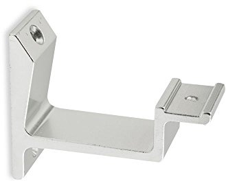 Handlaufhalter silberfarbig gerade Auflage 65mm