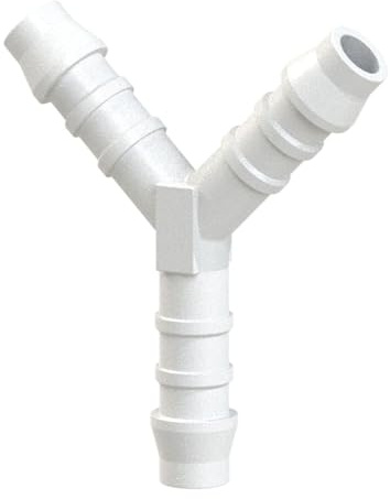 RIEGLER 111042-36.611 Y-Schlauchverbindungsstutzen, für Schlauch LW 4, Winkel 90°, POM, 1Stk