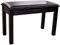 Chase CPS-370BK Piano Duet Stool Bench Black Finish With Storage Compartment
