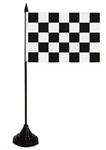 U24 Tischflagge Motorsport Ziel Zielflagge Flagge Fahne Tischfahne 10 x 15 cm