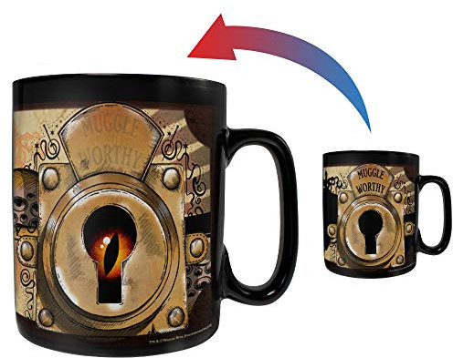 Morphing Mugs Fantastic Beasts and Where To Find Them Muggle Worthy Suitcase Heat Reveal Clue Keramik-Kaffeetasse – 425 ml