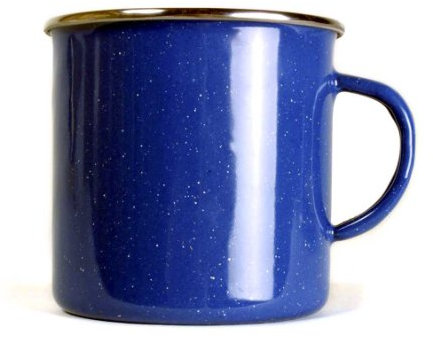 Relags Emaille Tasse, Blau, 550 ml