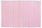 Homescapes Karo-Teppichläufer rosa, Flachweb-Teppich 66x200 cm, Baumwoll Landhaus-Karo, Handwebteppich