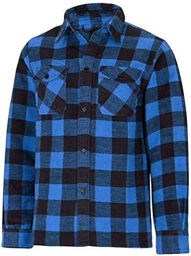 Mil-Tec Miltec Bûcheron Chemise à Manches Longues Bleue 905