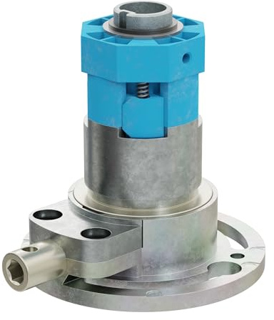 DIWARO® K022 Rolladengetriebe | Untersetzung 3:1 links | Antrieb 6mm Innensechskant | Kurbelgetriebe, Kegelradgetriebe für SW 40 Rolladen Stahlwelle im Rolladenkasten