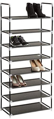 TecTake Scaffale scarpiera a ripiani portascarpe porta scarpe armadio mobile - disponibili in diverse misure - (8 ripiani | no. 402105)