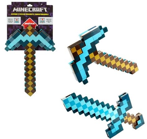 Mattel Minecraft Von der Diamantspitzhacke zum Diamantschwert mit einer raschen Bewegung! FCW14