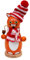 Dekohelden24 Trendige Moderne Holz-Räucherfigur Katze, in Hellbraun, ca. 13 cm