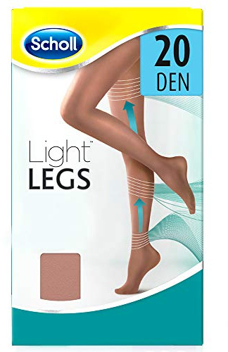 Scholl Light Legs Damen-Strumpfhose mit gradueller Kompression, 20 Den, S, Nude, 1 Paar., 3037863, beige