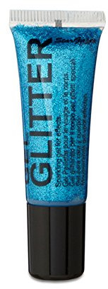 Gel Glitter Blue. Sparkling Glitter for your face & body with fine nib applicator