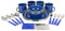 Stansport 4011182-SSI 24-Piece Enamel Camping Tableware Set - multi, N/A