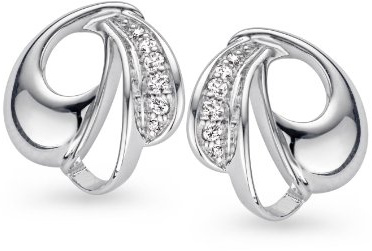 Orphelia Women's Earrings 925 Sterling Silver with White Zirconia ZO - 5024