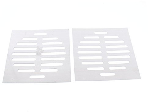 sourcing map Belüftungsgitter,sourcing map 2Pcs Edelstahl Küche Quadrat Boden Abfluss Sieb Bodenablauf Siebdeckel 6 15cm