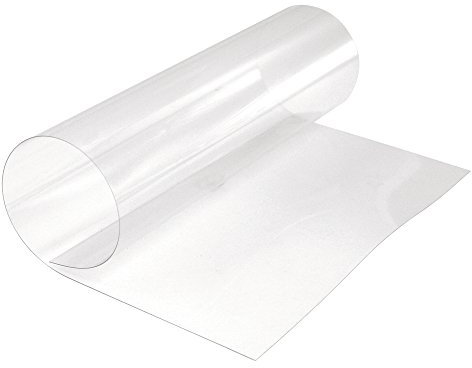 Rayher 3874800 Transparent-Folie PET, 50 x 70 cm, Stärke 0,4 mm, Windrad-Folie, Mobile-Folie, stabile, transparente Folie zum basteln