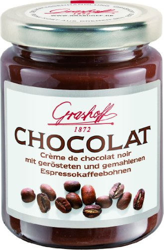 Grashoff Dunkle Schokoladencreme mit gemahlenen Espresso-Kaffeebohnen, 250 g, 3er Pack (3 x 250 g)