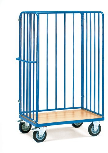 Fetra Transportgeräte mttgc3821 F 500 Wagen Transport mit Mesh, 600 kg Belastung Rollen, 200 mm Durchmesser, 1000 mm x 700 mm Plattform