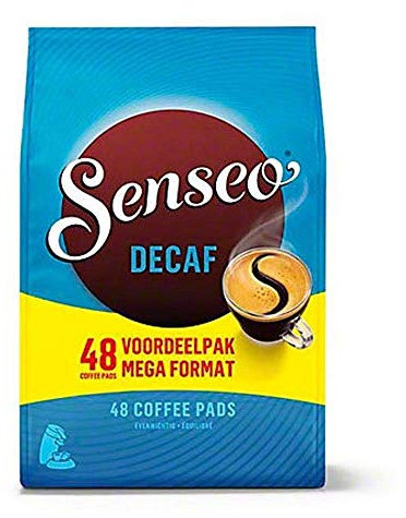 Senseo Décaféiné, Nouveaux Design, Lot de 6, 6 x 48 Dosettes de Café
