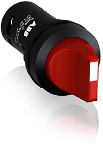 Abb -entrelec c3ss1-10r-20 Kompakt-Wählschalter, 3 Positionen, c3ss1-10r-10, undurchsichtig, Rot