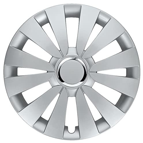 Albrecht 14 Zoll Radkappen silber für Stahlfelgen - Sky Radzierblenden aus hochwertigem Kunststoff - Langlebige Radblenden in originaler Albrecht Verpackung - Made in EU