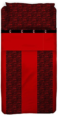 Milan Bettwäsche, Baumwolle, Rot/Schwarz, 180 x 295 cm/130 x 200 cm/52 x 80 cm