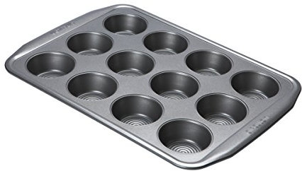 Circulon Momentum Bakeware Muffin Tin, 12 Cup, Grey