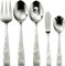 Oneida B340005A Tuscany 5 Piece Everyday Flatware Serving 18/0 Stainless Steel, Silverware Set