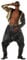 Disfraces de California 194562 Old School Rapper Adult Costume - Negro - Large X-Large