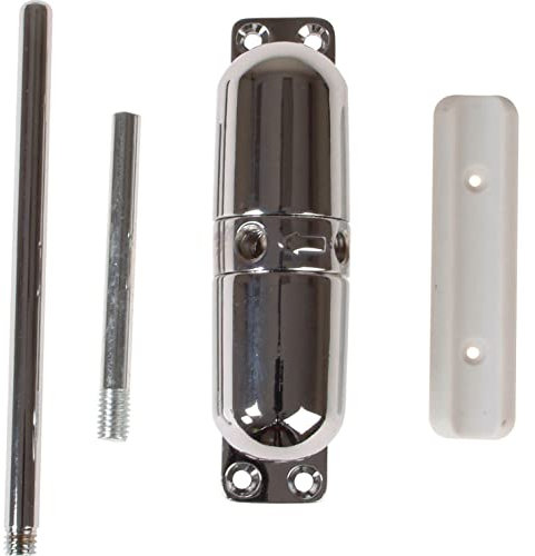 Yale P-YSMDC-PC Surface Mounted Door Closer, Spring Loaded with Adjustable Tensioner, Automatic Closure of Doors Up to 50 kg, Polished Chrome Finish