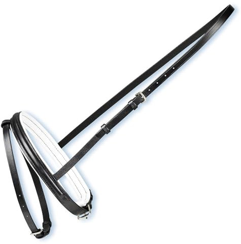 Stübben Kombiniertes Reithalfter 1000 Wexford schmal - schwarz/schwarz - Extra-Groß (EXG) - Silber