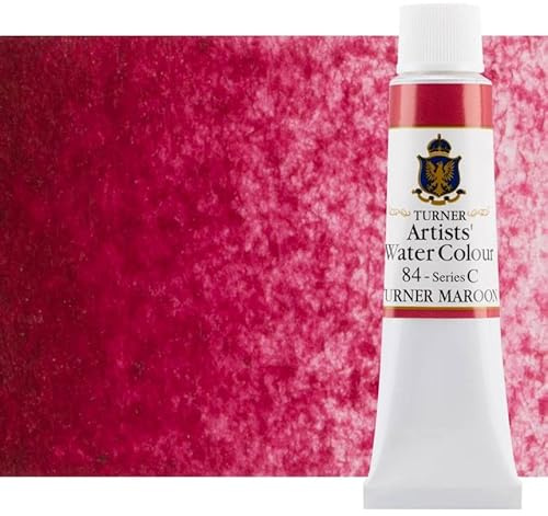 Turner : Artist's Watercolour Paint : 15ml : Turner Maroon
