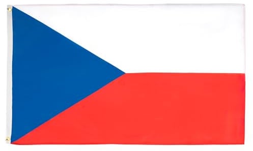 BANDERA de la REPÚBLICA CHECA 150x90cm - BANDERA CHECA 90 x 150 cm - AZ FLAG …