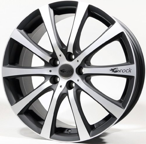Brock B21 schwarz-matt front-poliert 9x20 ET21 5.00x115.00 Hub Hole 71.50 mm - Alu felgen