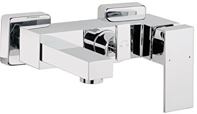 AquaSu Einhandmischer Naomi für Wanne | Chrom | Wasserhahn | Einhebelmischer | Badewannenarmatur