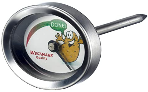 Westmark 2 Garpunkt-Anzeiger für Folienkartoffeln, Länge: 7 cm, Rostfreier Edelstahl, Pommi, Silber, 12422280