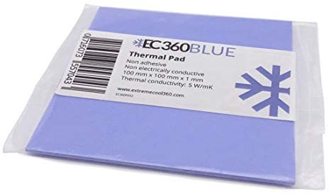 EC360® Blue 5W/mK Wärmeleitpad (100 x 100 x 1,0 mm)