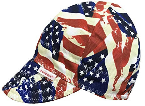 Comeaux Caps Reversible Welding Cap Stars & Stripes Size