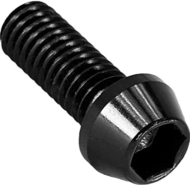 F26 Aluminium Schraube M5x16, konisch, 7075 T6, DIN 912, Schwarz
