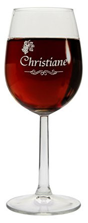 Personalisiertes Weißweinglas mit Namen – Weinglas mit Gravur – Geschenkidee zu Weihnachten, Geburtstagsgeschenk