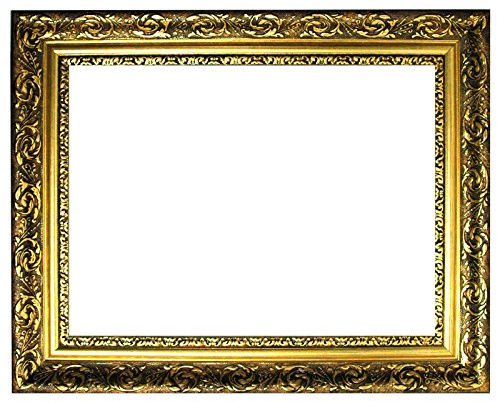 Barockrahmen Gold fein verziert 840 ORO, 60x90 als Leerrahmen