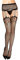 PrettyLoveHose Collant Bas Résille Large Porte Jarretelle Motif Floral