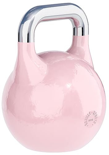 GORILLA SPORTS® Kettlebell Competition - Gewicht 8 kg bis 40 kg, Bodenschonende, aus Massivstahlguss, in 9 Farben - Wettkampf Kugelhantel, Schwunghantel, Kugelgewichte, für Fitness, Krafttraining, Gym