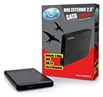 VulTech GS-25U3 Box Esterno 2.5, HDD, Sata, USB 3.0, Nero