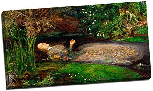Panther Print - John Everett Millais Ophelia Leinwanddruck, Wandkunst, groß, 76,2 x 40,6 cm