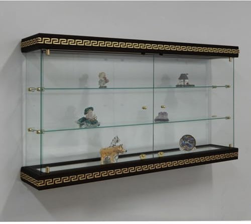 VM Art Design Glass hängevitrine Versux Style VMVBR6HT (Schwarz- Gold)